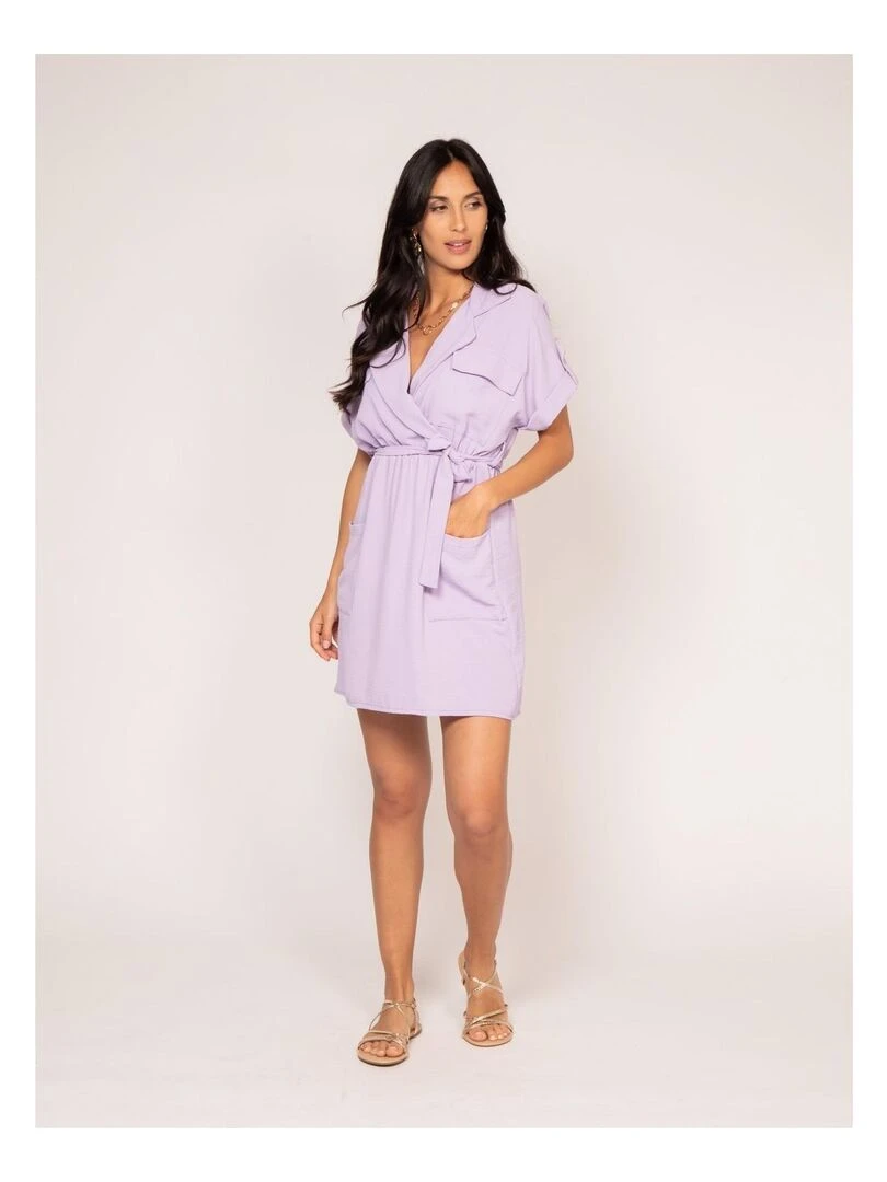 Robe courte IJOLY   Violet clair