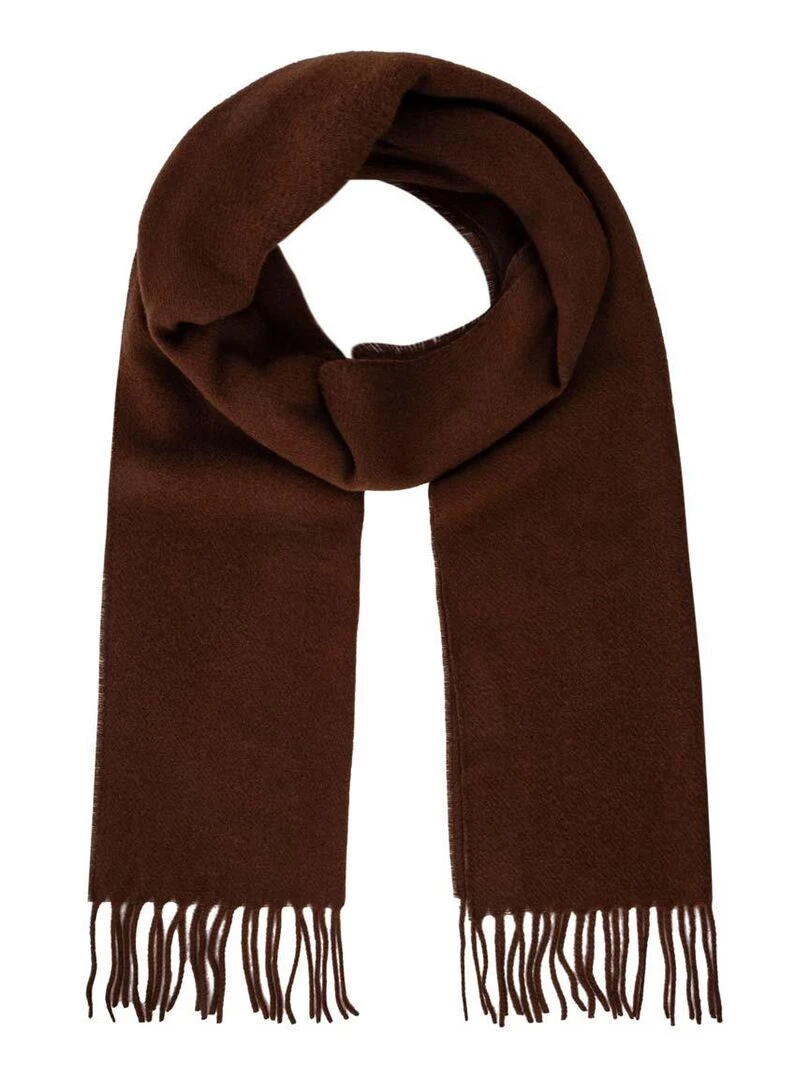 Echarpe Lambwool Fabriqué en France Marron
