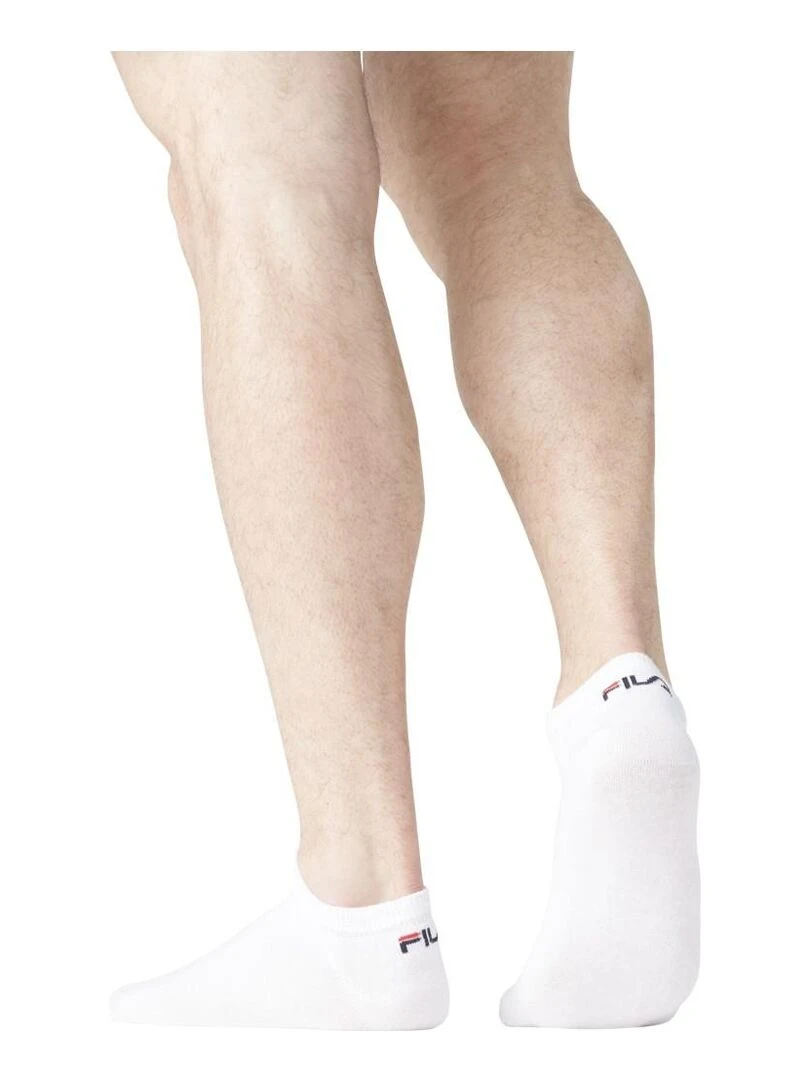 Lot de 6 Paires de Chaussettes socquettes homme Fila   Blanc