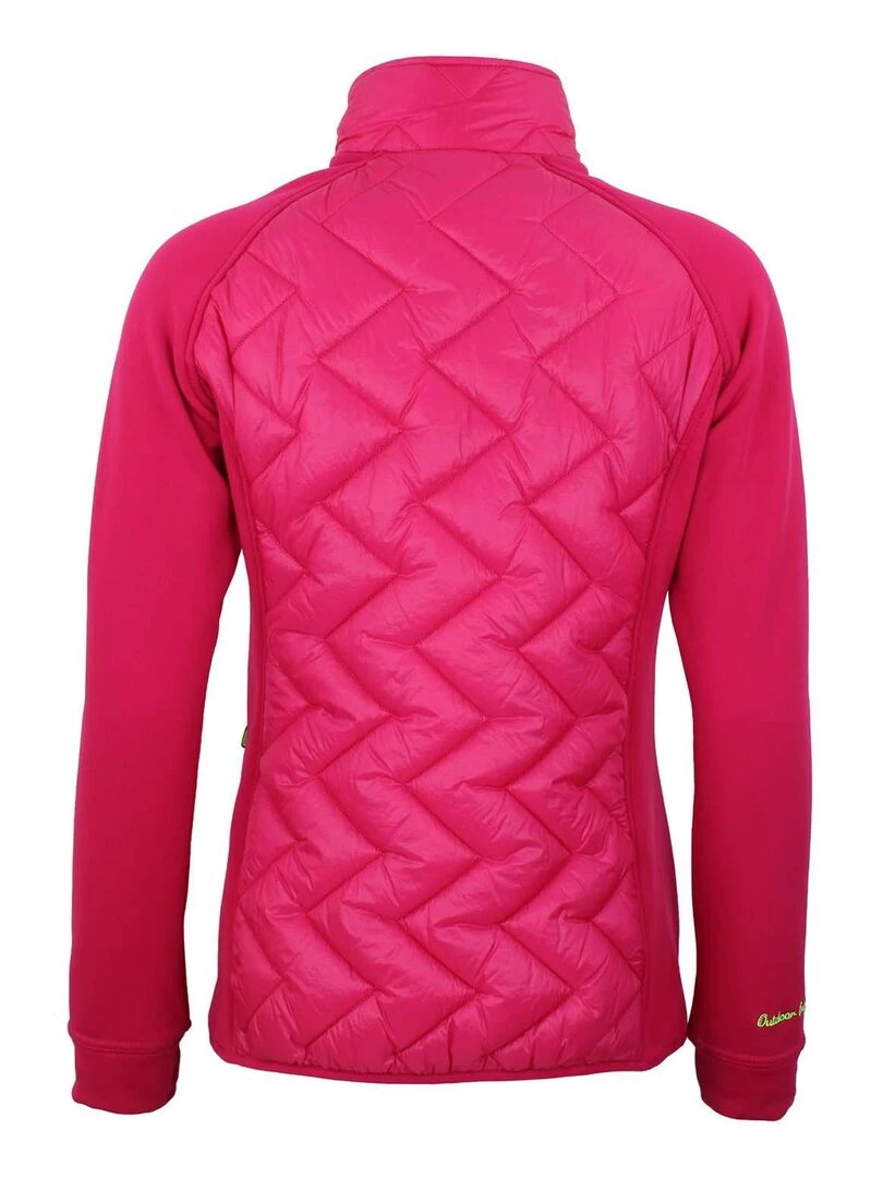 Blouson polarshell bimatière femme ACER Rose fushia