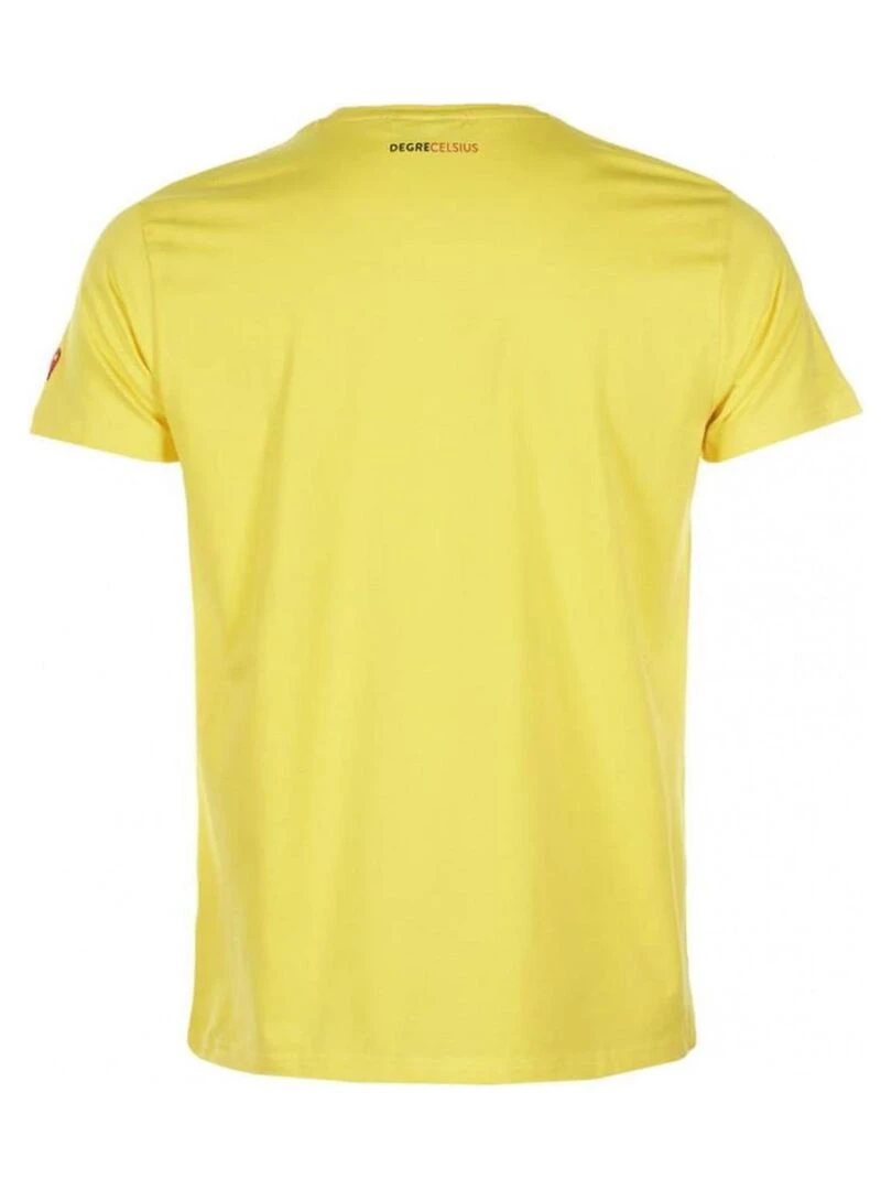 T shirt manches courtes homme CABOS DEGRE CELSIUS Jaune