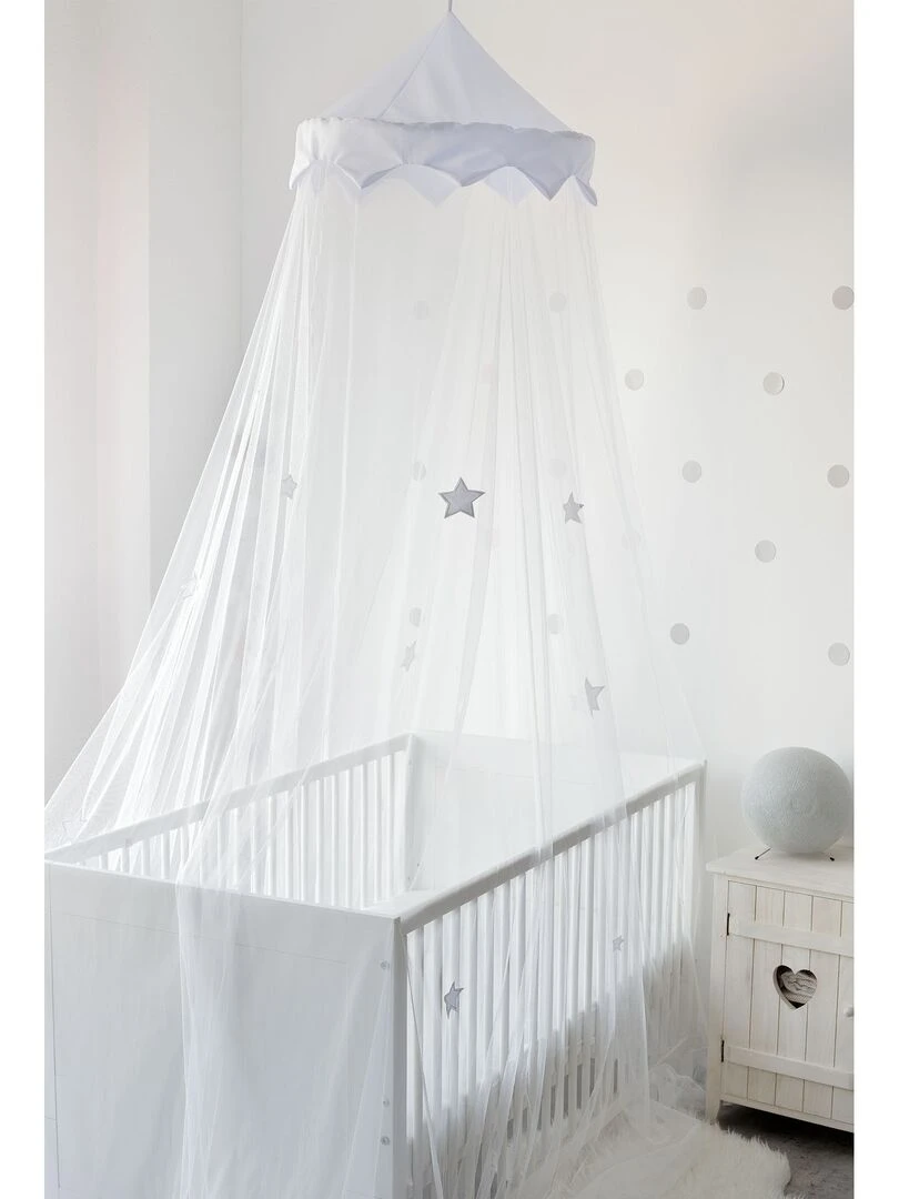 Ciel de lit bébé étoiles bleues bébé Trois Kilos Sept Bleu