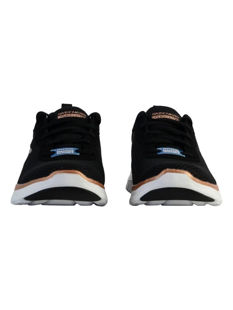 Basket Cuir Skechers Active Flow   Noir