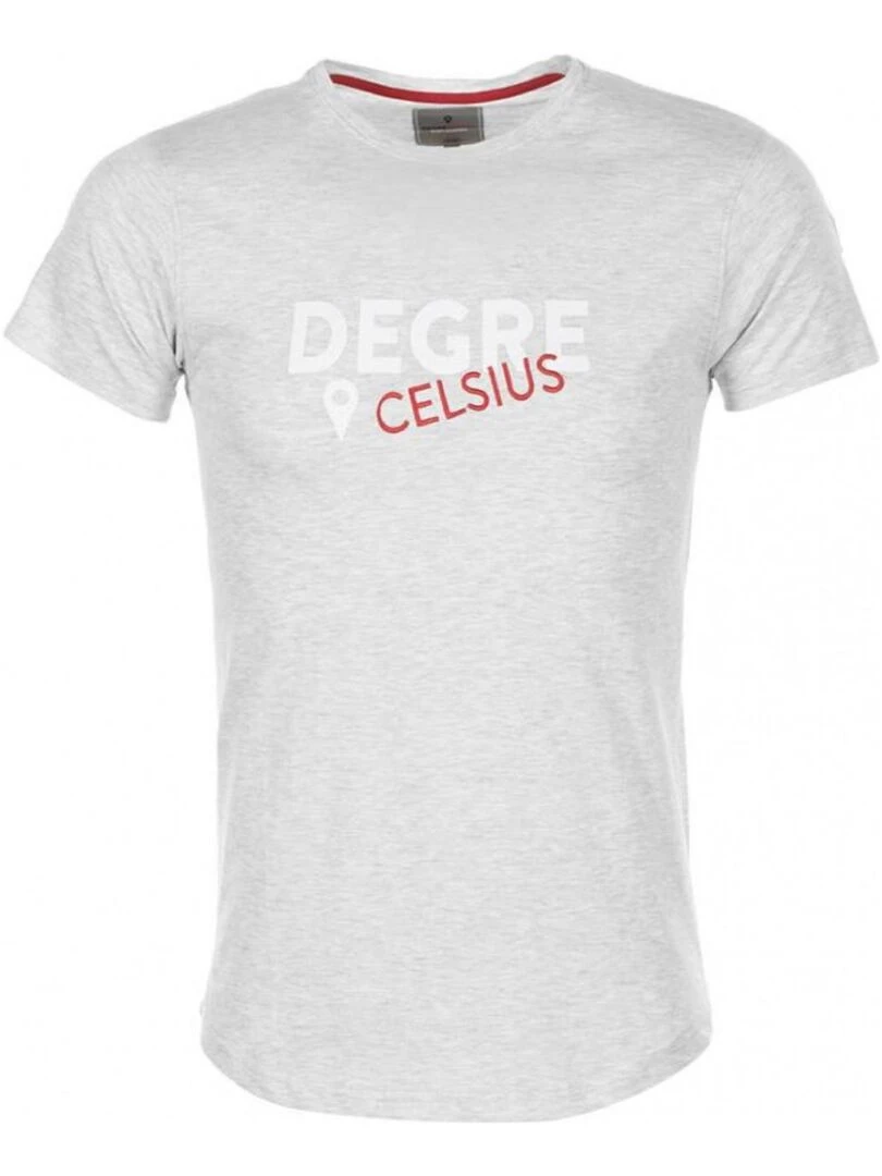 T shirt manches courtes homme CALOGO DEGRE CELSIUS Gris