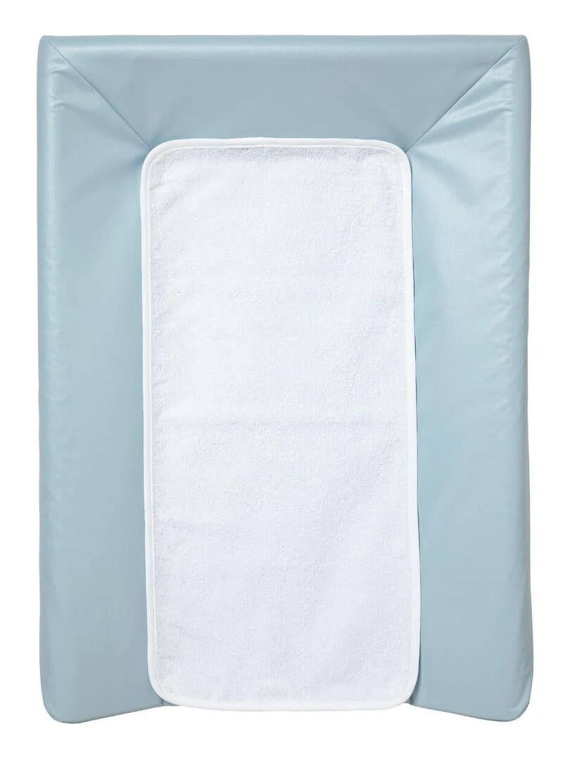 Matelas à langer Luxe + Serviette Bleu Blanc