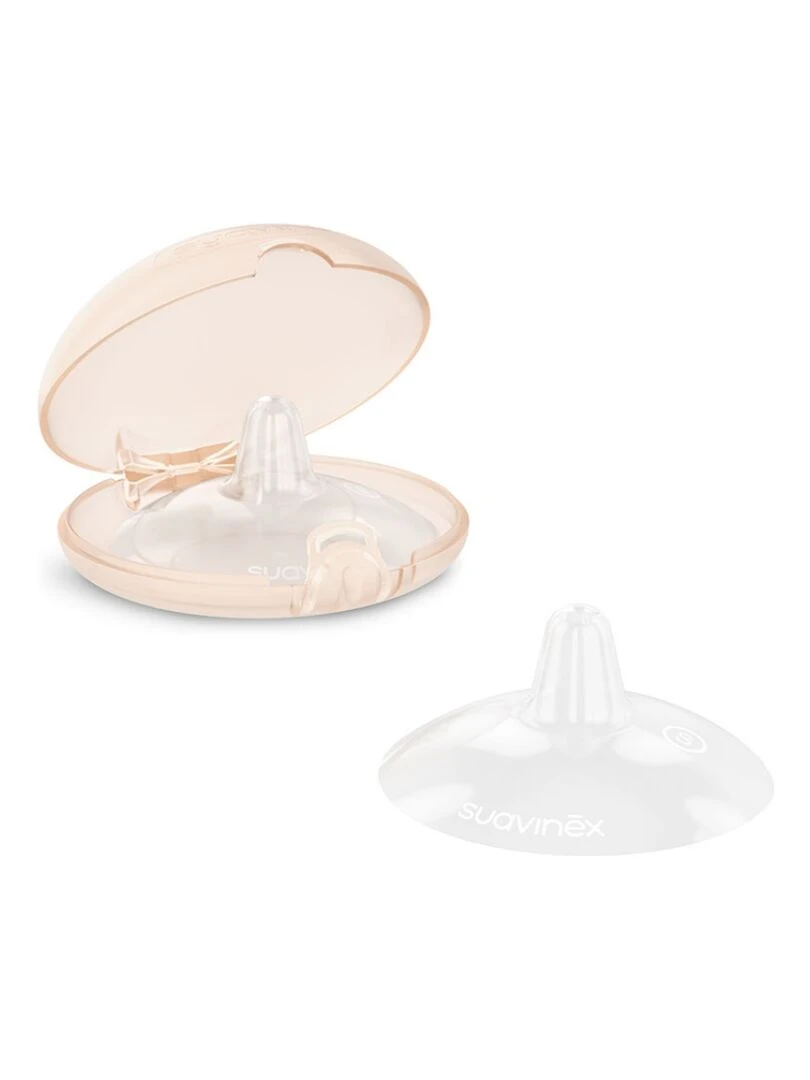 Lot de 2 bouts de sein en silicone (taille S) Rose