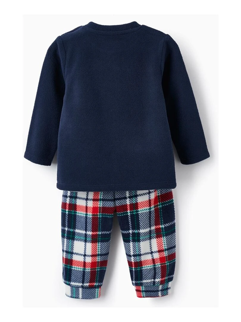 Pyjama en polaire pour bébé garçon 'Calendrier de l'Avent' NOËL Bleu foncé