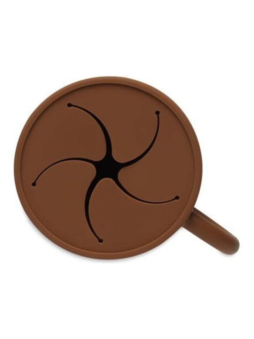 Gobelet à goûter avec couvercle Silicone Caramel   Jollein   Marron