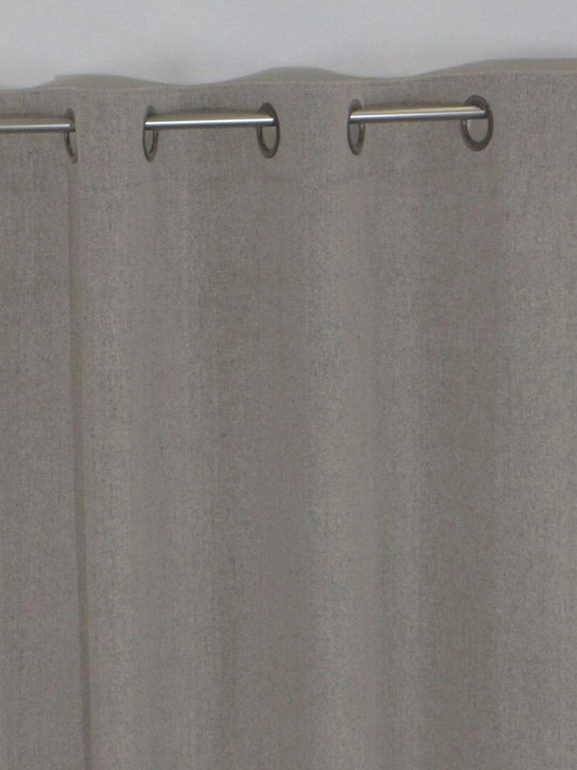 Rideau tamisant aux surjets apparents   Noir