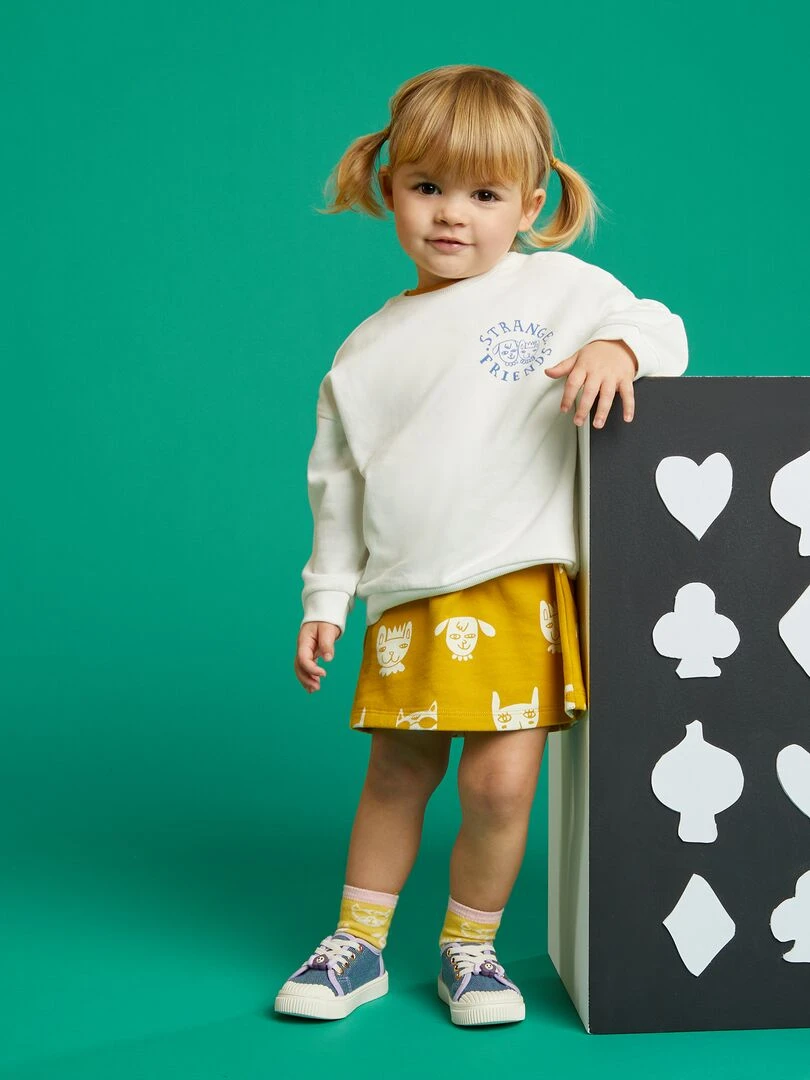 Sweat à col rond X Little Bad Wolf Blanc