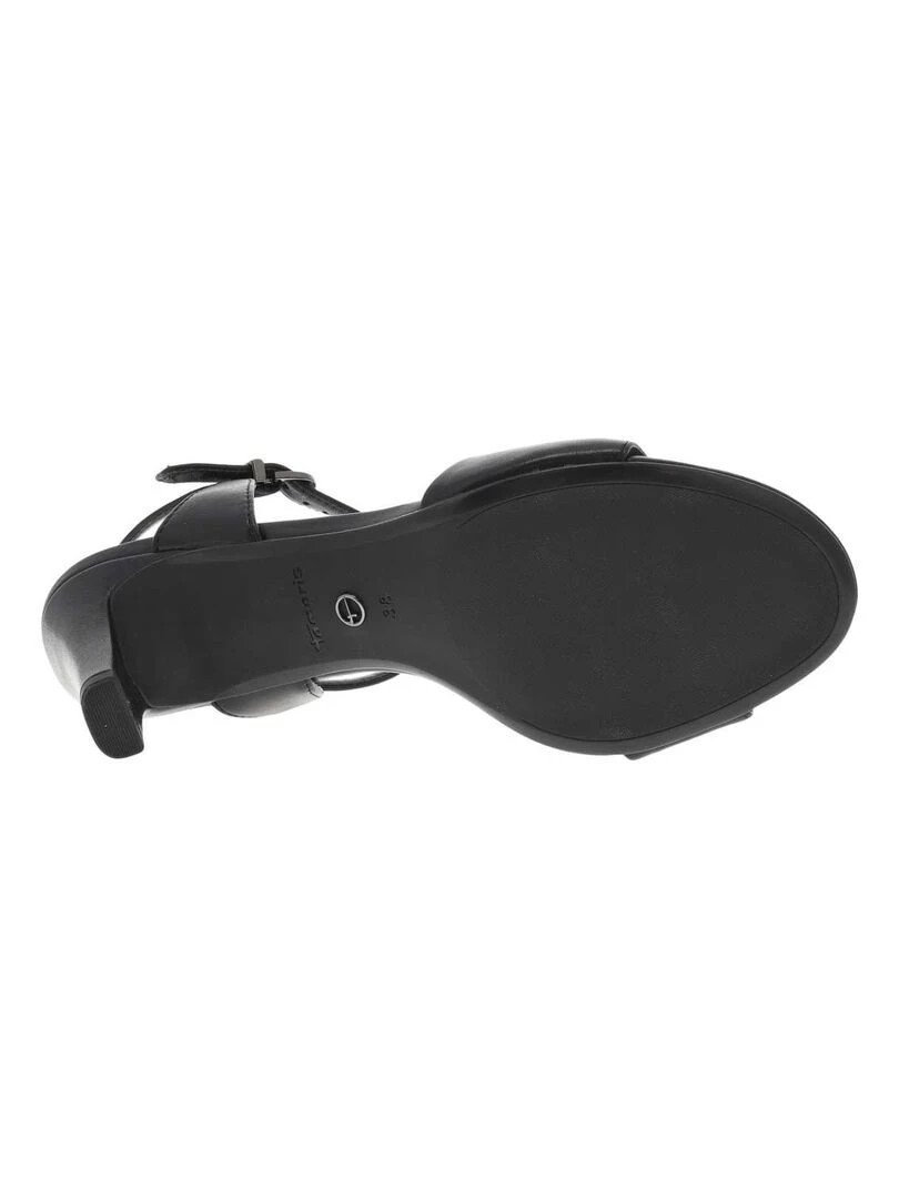 TAMARIS   Nu pieds talon bloc   Noir