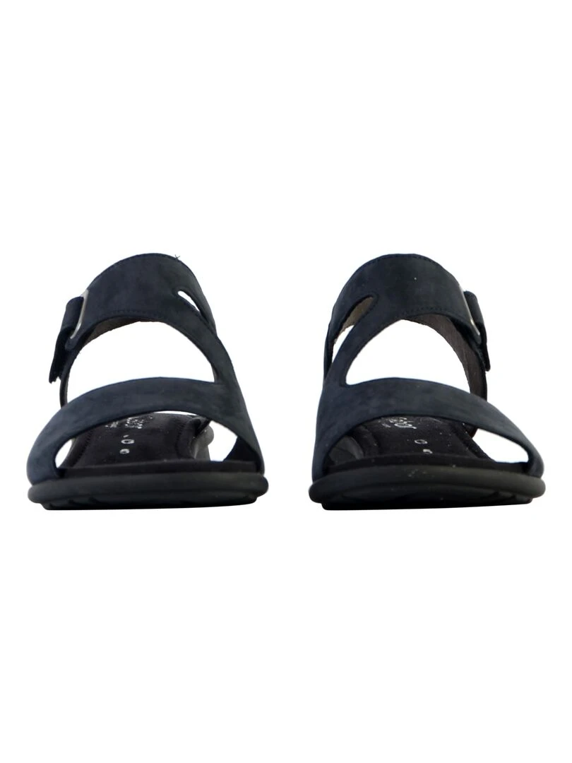Sandale Plate Cuir Gabor Soft Nubuck   Bleu