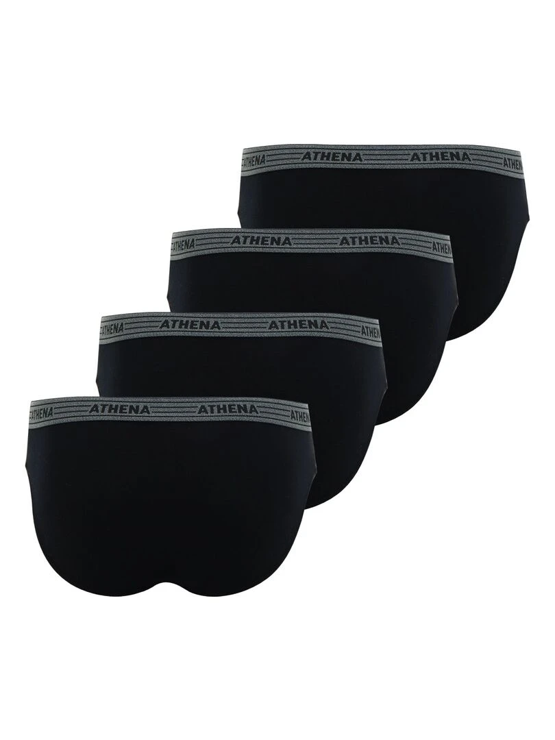 Lot de 4 slips homme Eco Pack   Noir