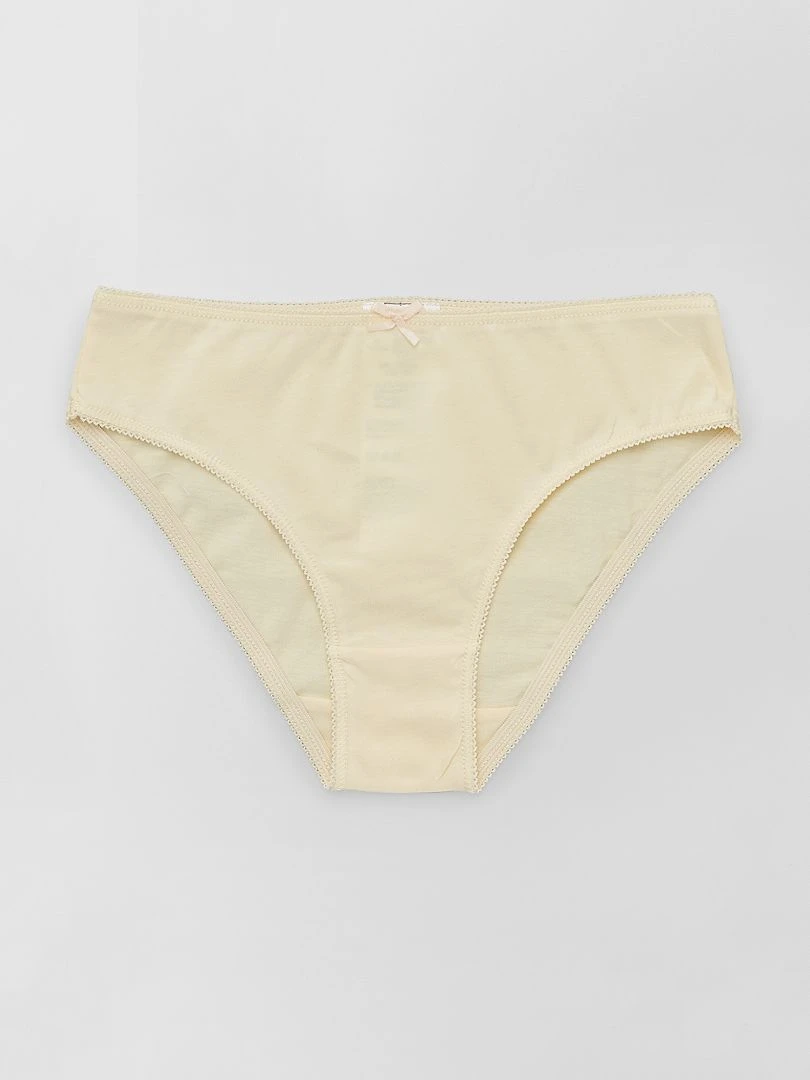 Culottes en jersey avec nœud fantaisie   Lot de 4   Bleu