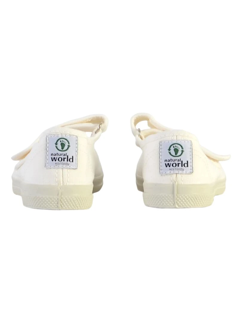 Basket à Scratch Enfant Natural World   Blanc