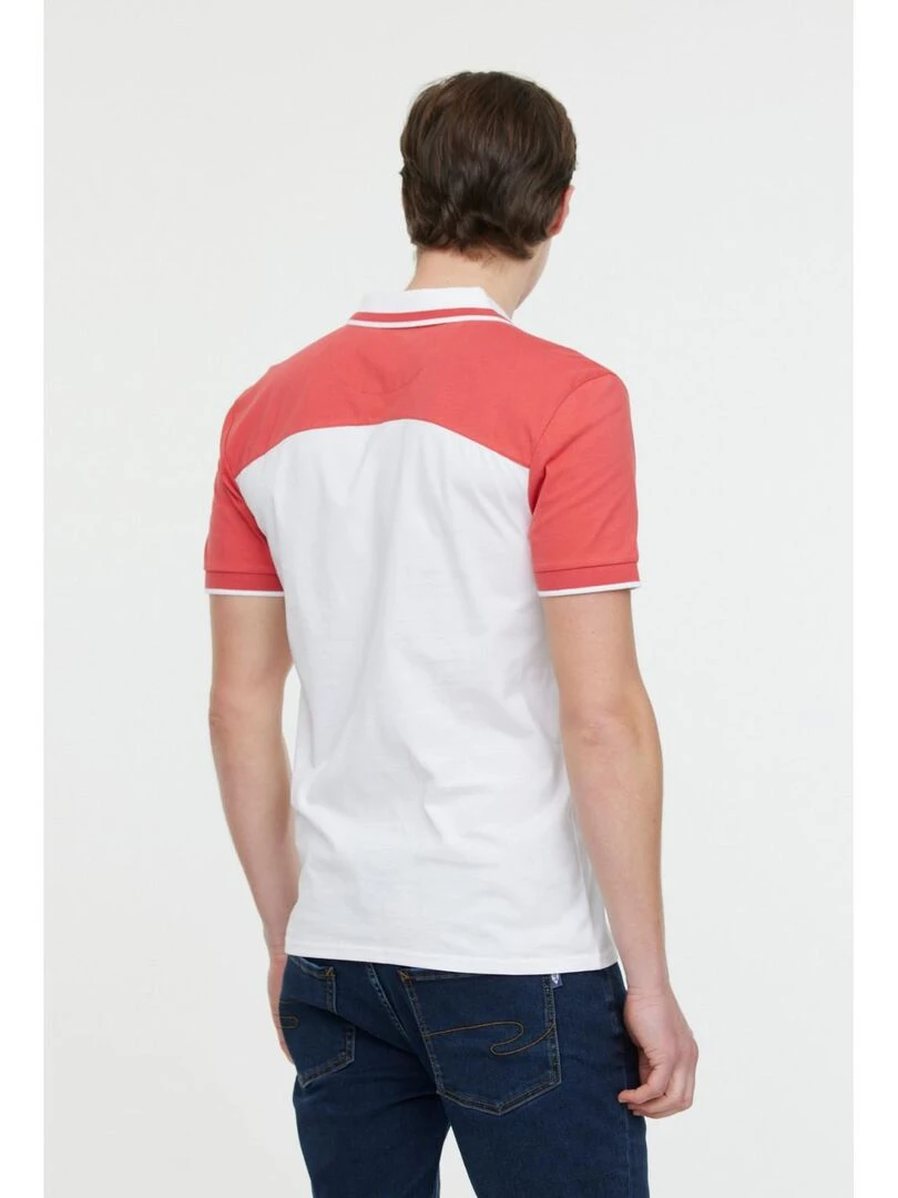 Lee Cooper   Polo manches courtes coton regular BECHIO MC   Rouge