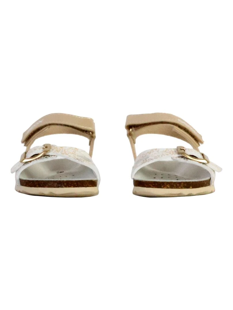 Sandale Cuir Enfant Geox Adriel   Blanc