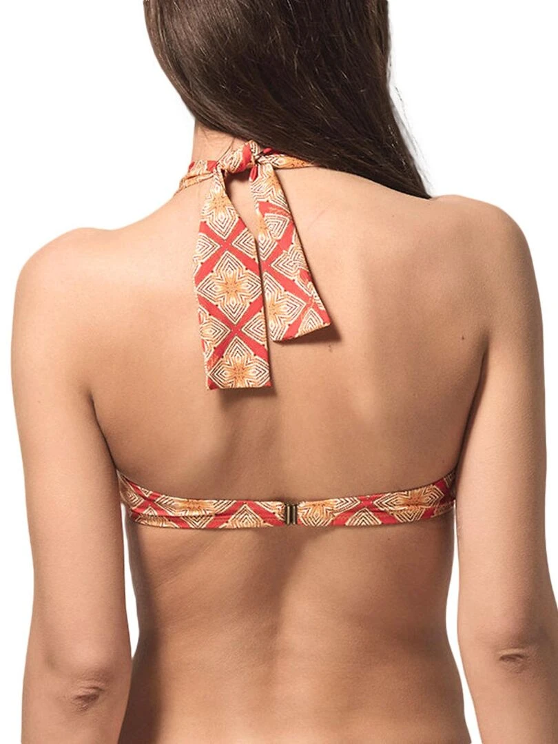 Haut maillot de bain bandeau préformé Broadway rouge Rouge