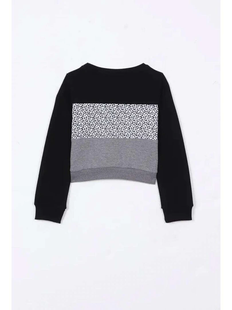 KAPORAL Sweat coton fantaisie droite Noir
