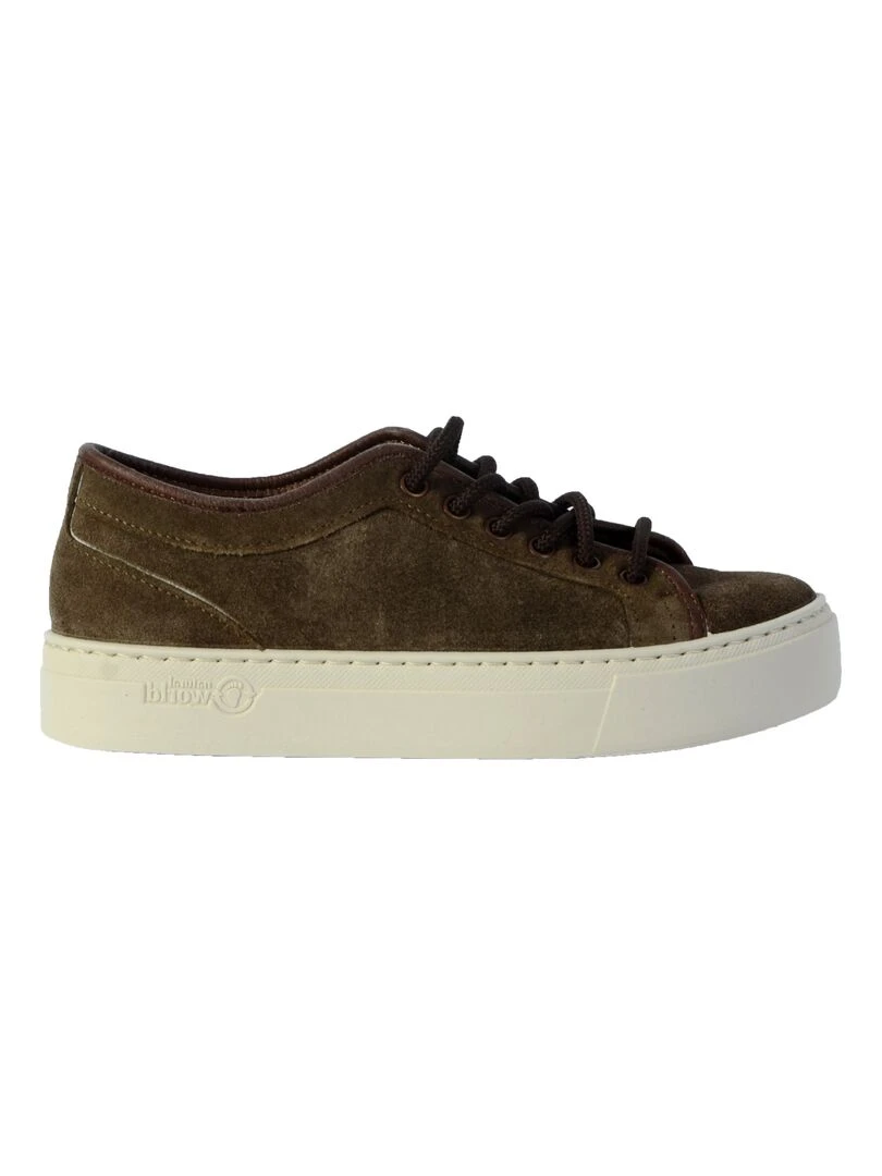 Basket Natural World NW On Suede Marron