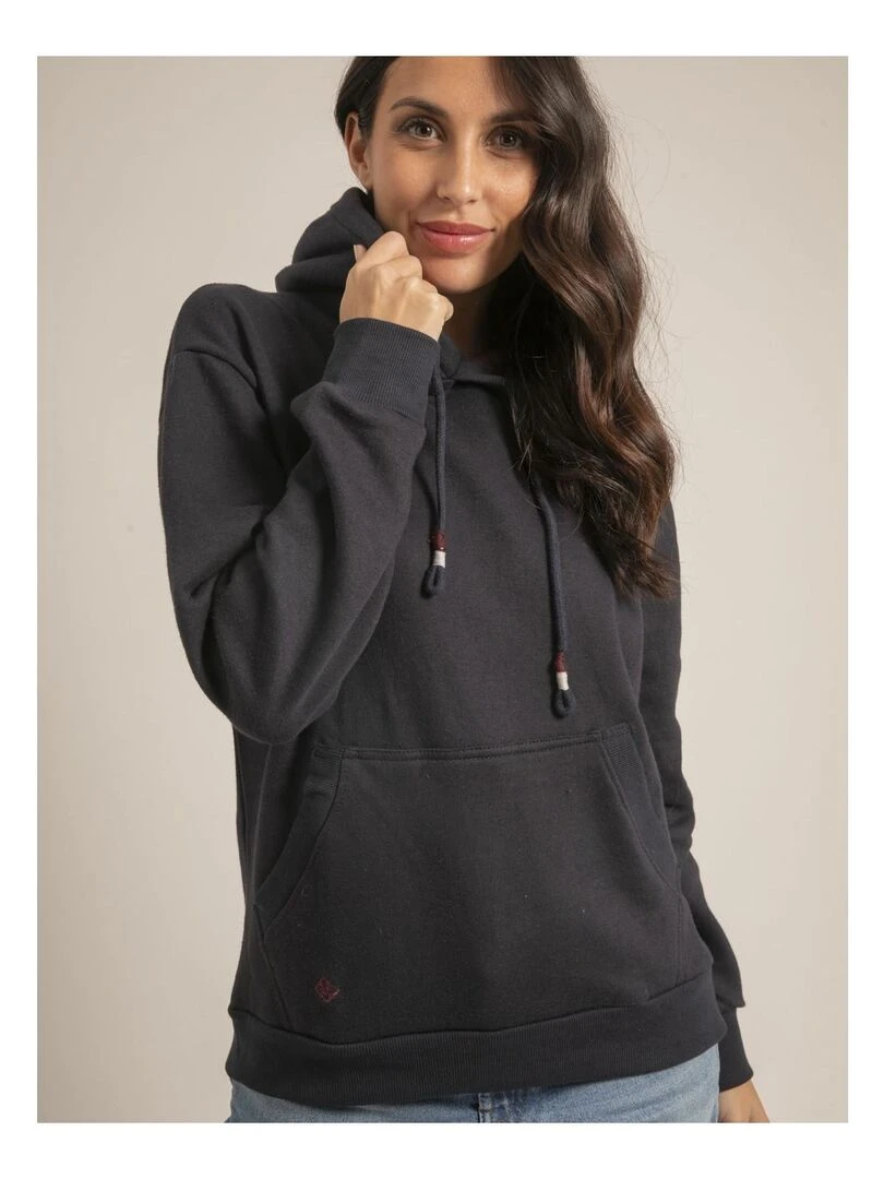 Sweatshirt capuche YZIA   Bleu marine