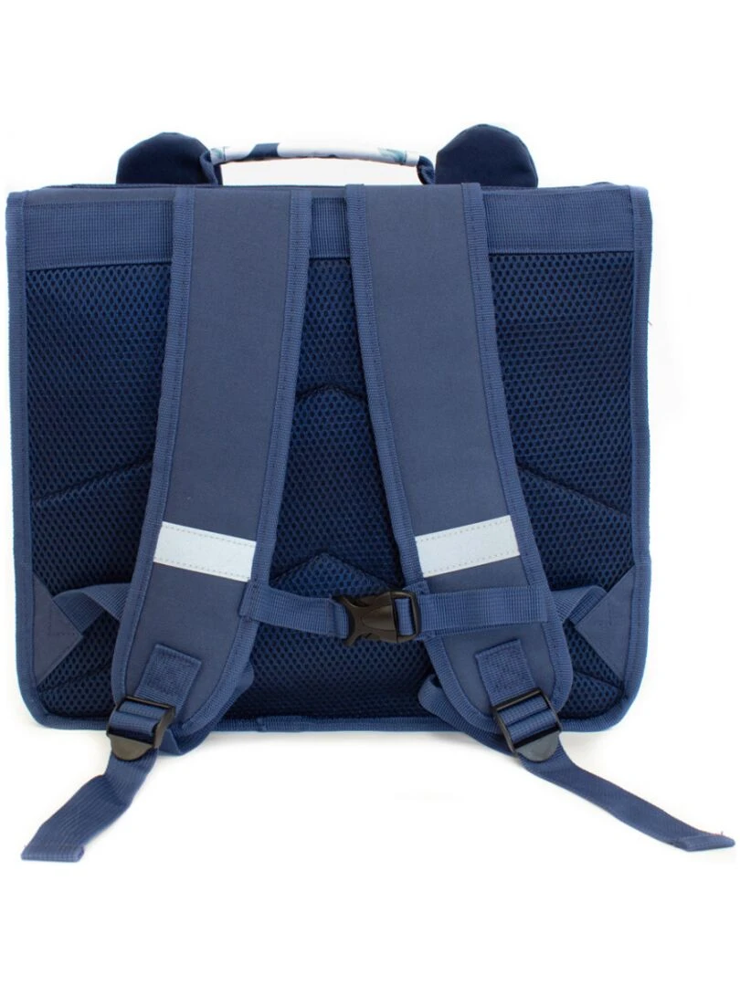 Cartable A4 maternelle Hippipos l'hippopotame Bleu