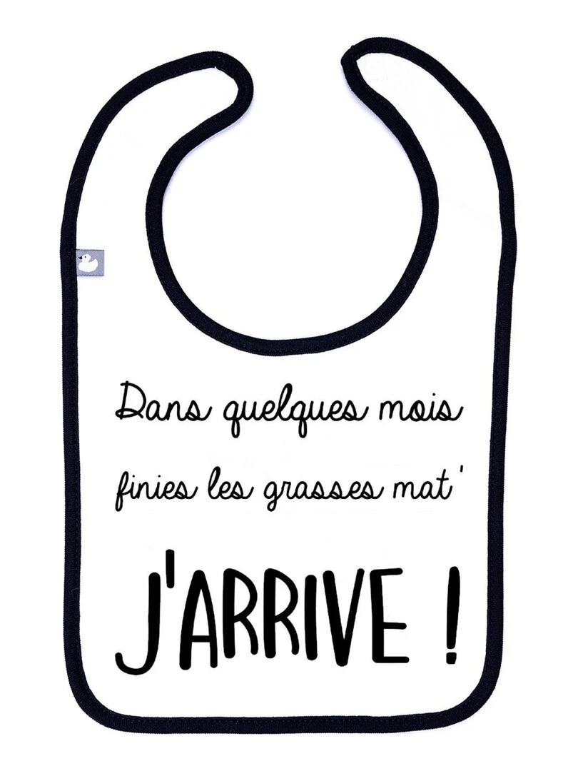 Pochette surprise annonce de grossesse J'arrive ! Blanc