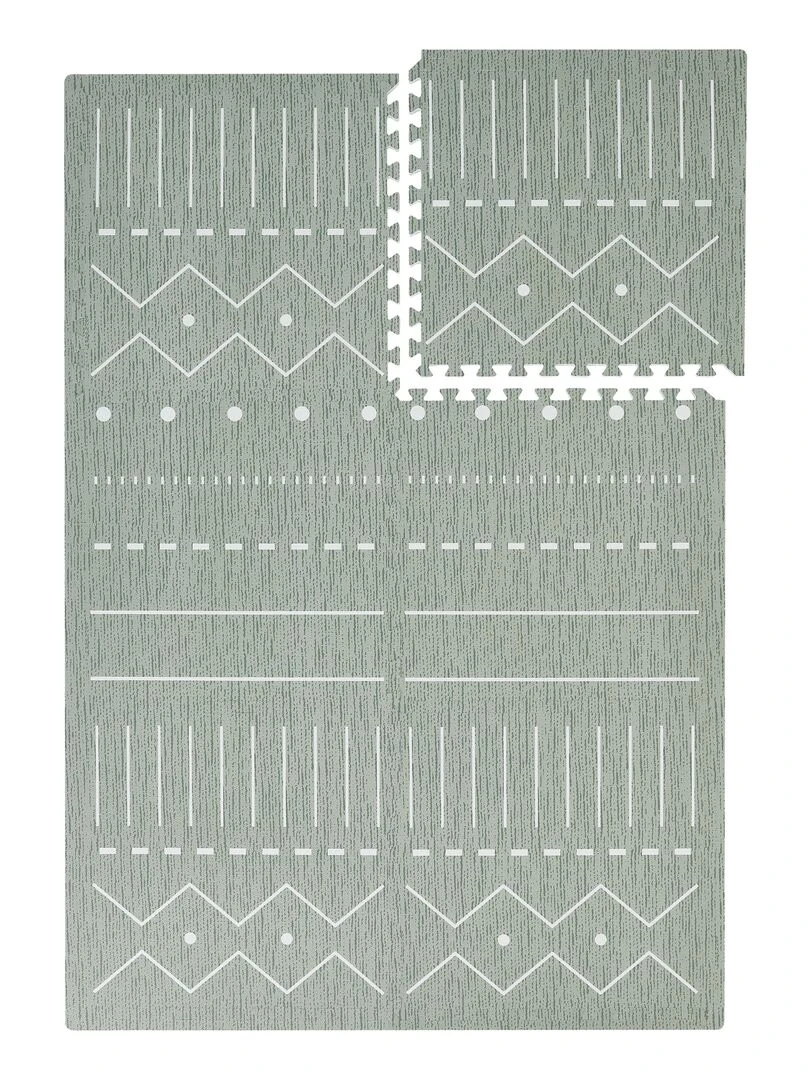 Tapis de jeu mousse BERBER PUZZLEMAT MOSS Vert