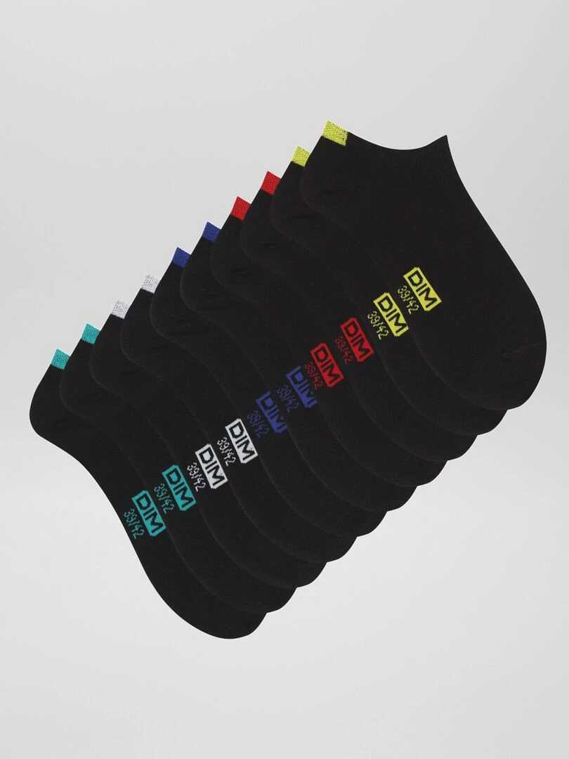 5 paires de chaussettes 'DIM' noir