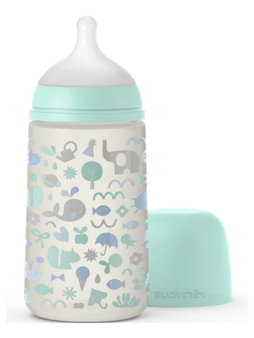 Biberon Avec Tétine Symétrique Sx Pro M Mémories Aigue marine (270 Ml) Bleu