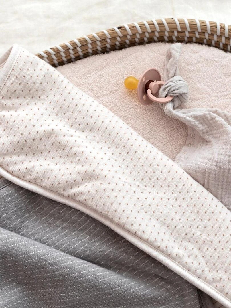 Bemini Couverture Pady twin jersey et twin jersey   Beige grès