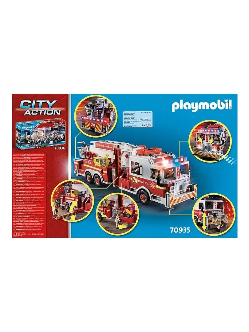 Playmobil 70935 City Action : Camion de pompiers avec échelle   N/A