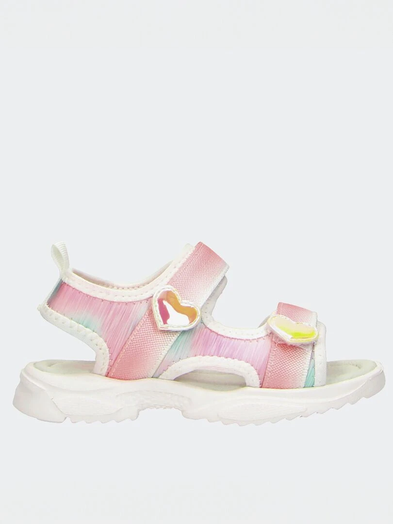 Sandales esprit sport Rose