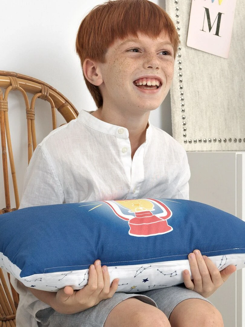 Housse de coussin La nuit "Happyfriday" Blanc