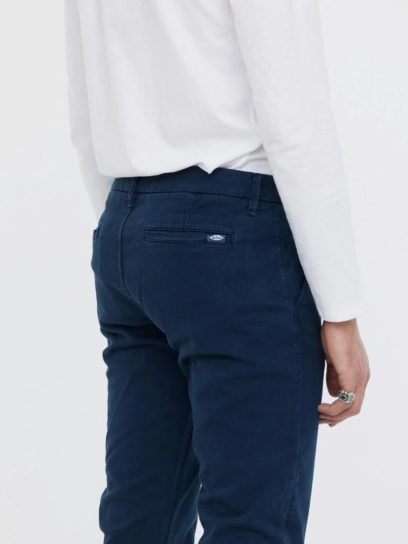 Lee Cooper   Pantalon coton slim NEILS   Bleu marine