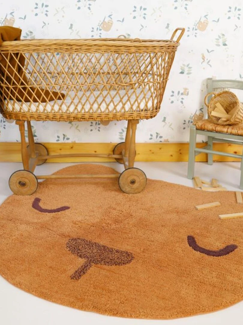 Tapis ours Sandel (100 x 110 cm) Marron