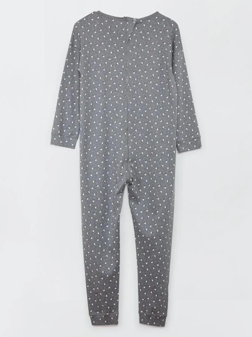 Combinaison de nuit avec ouverture zippée So Easy Gris