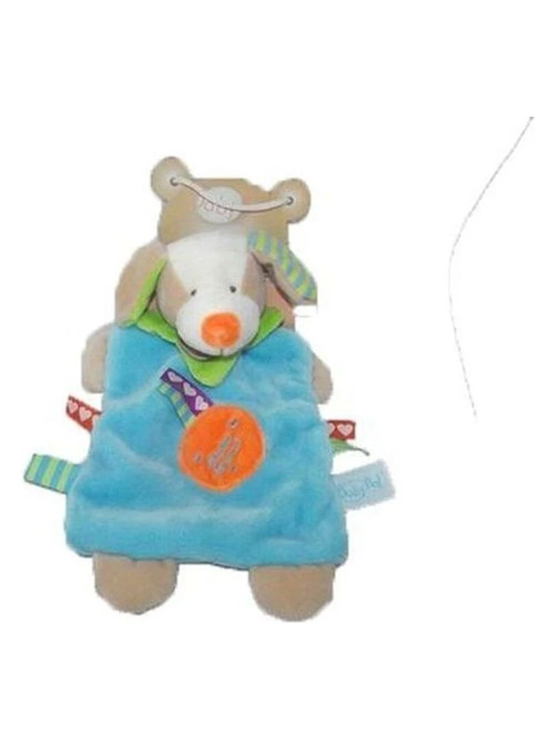 doudou Babynat Chien Bleu BN751 etiquettes d amour Zetik Plat Bleu
