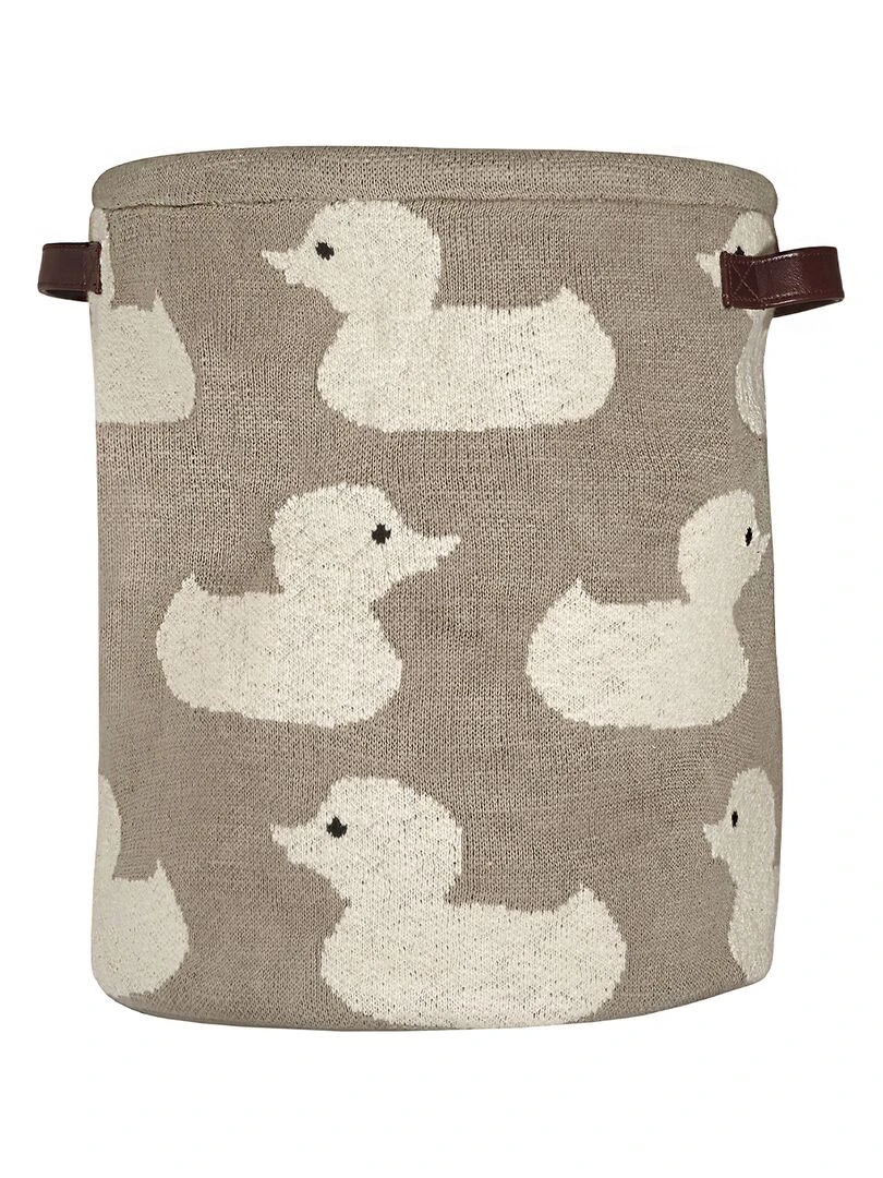 Panier de rangement en coton Beige
