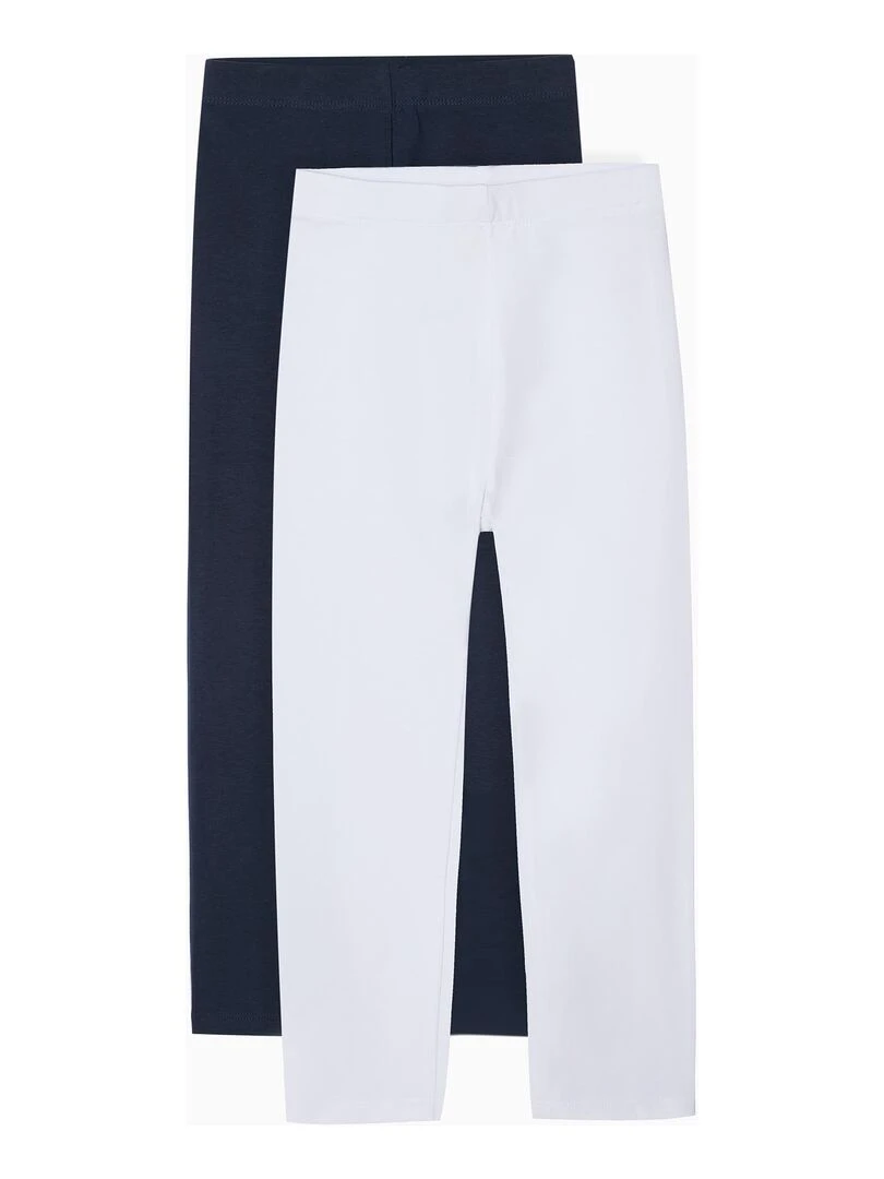 Pack 2 Paires de Leggings pour Fille DISRUPTION Blanc