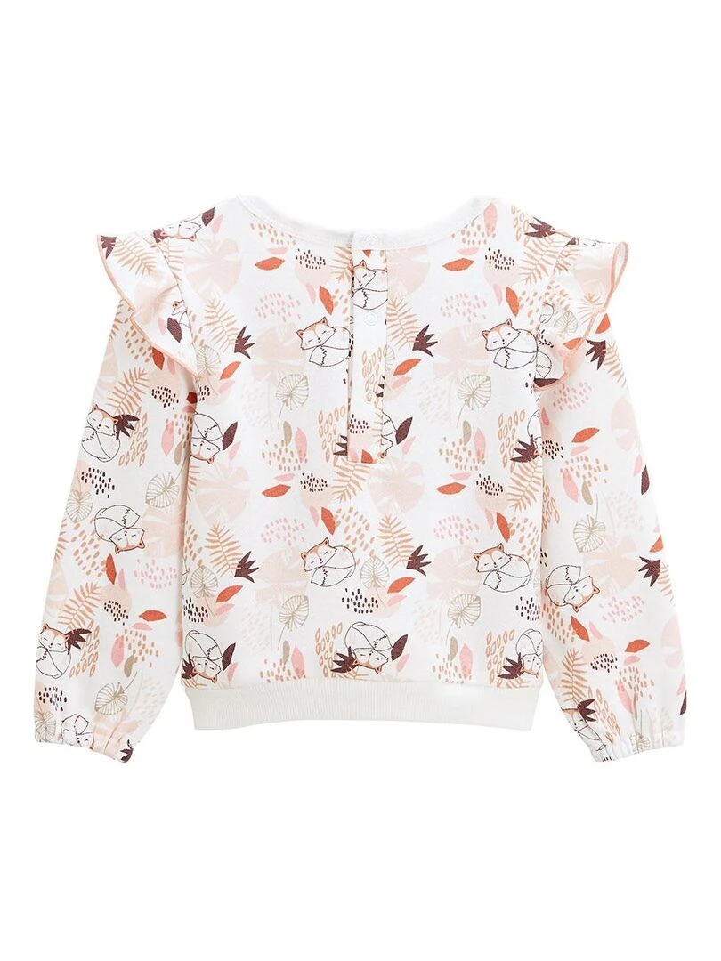 Ensemble bébé sweat shirt et pantalon en molleton Machu Picchu   Rose