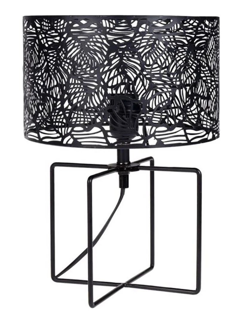 Lampe métal ajouré Calathéa noir Noir