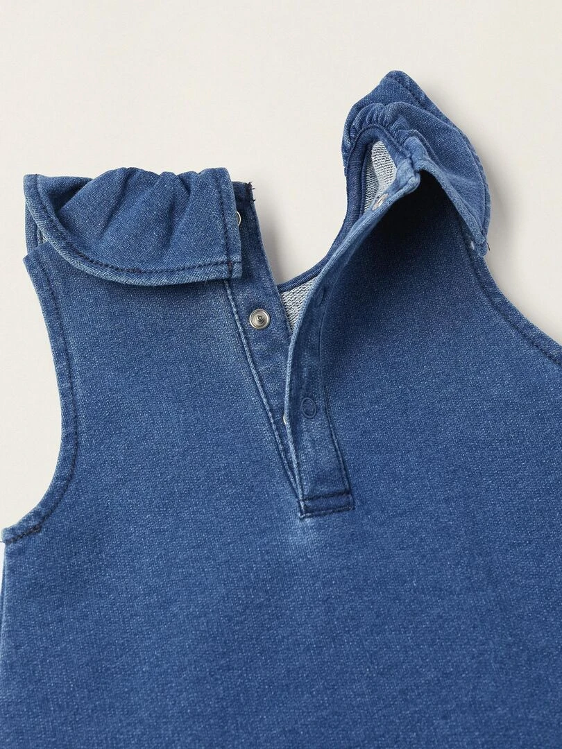 Bodies à manches longues + Robe en jean pour nouveau né  ATLANTIC COMPANY   Bleu