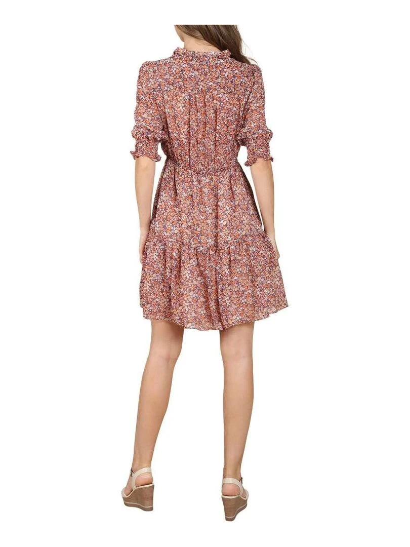 CHATTAWAK   Robe courte droite   Orange