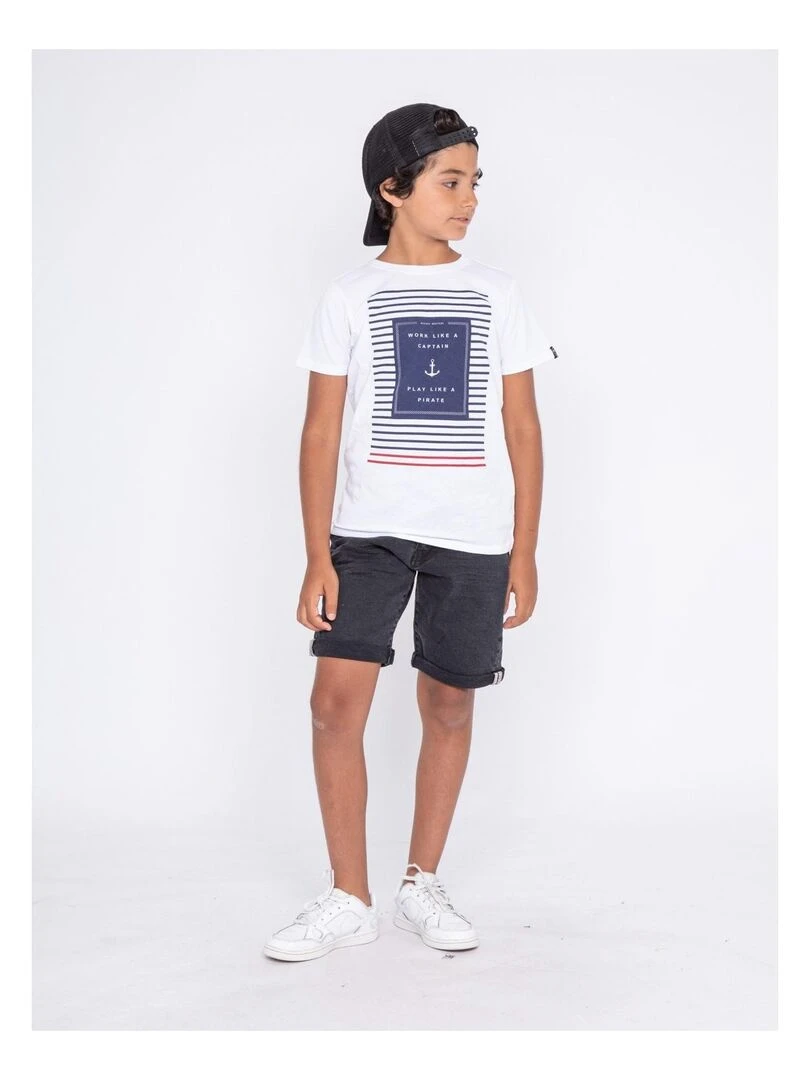 Bermuda en jean BLODO J   Noir