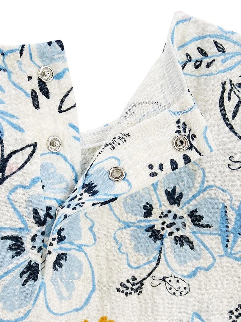 Robe enfant en gaze de coton Hélénie   Ecru