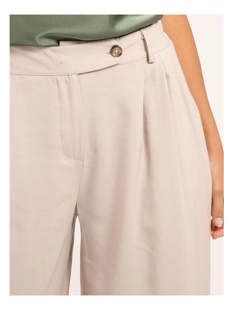 Pantalon large ELIRESS   Beige