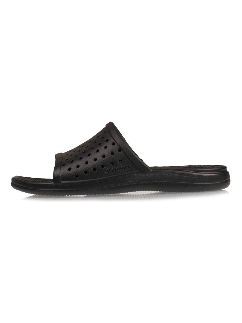 Mules claquettes Femme ajourées Noir   Noir