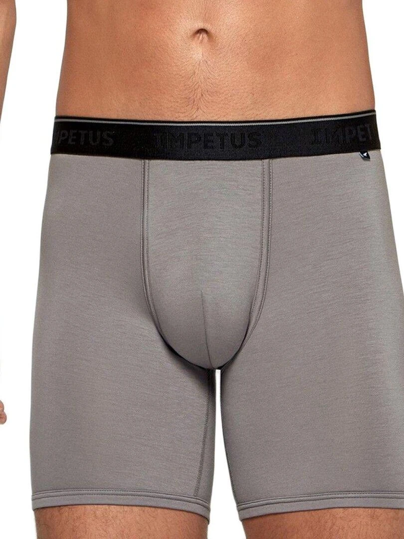Boxer long en fibre lyocell Travel Gris