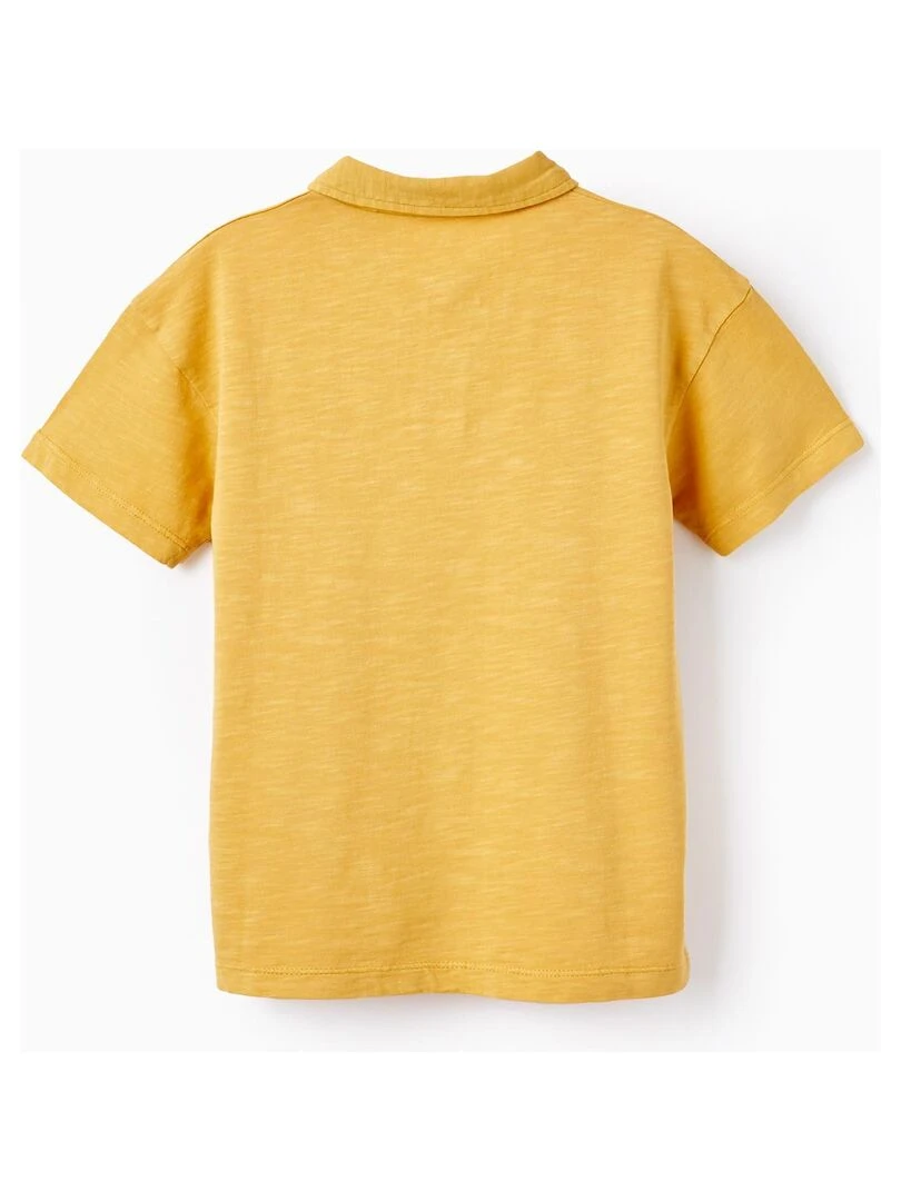 T Shirt Polo en Coton pour Garçon manches courtes Jaune